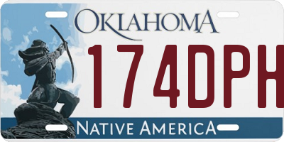 OK license plate 174DPH