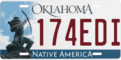 OK license plate 174EDI