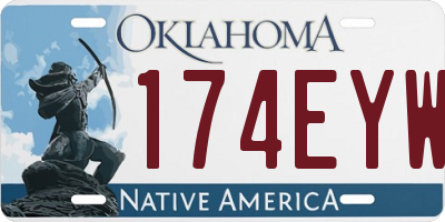 OK license plate 174EYW