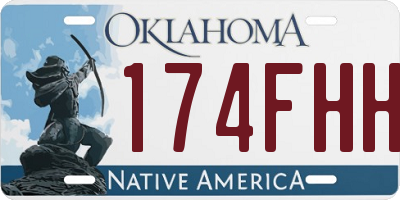 OK license plate 174FHH