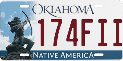 OK license plate 174FII