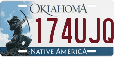 OK license plate 174UJQ