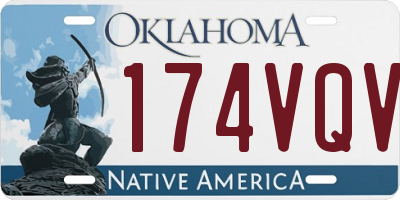 OK license plate 174VQV