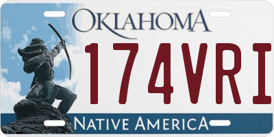 OK license plate 174VRI