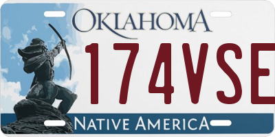 OK license plate 174VSE