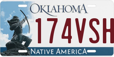 OK license plate 174VSH