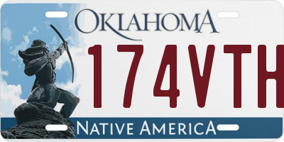 OK license plate 174VTH