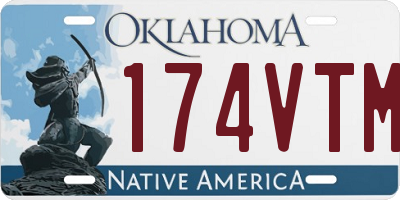 OK license plate 174VTM
