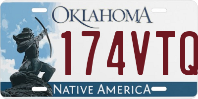 OK license plate 174VTQ
