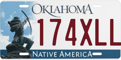 OK license plate 174XLL