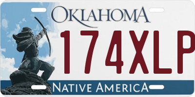OK license plate 174XLP