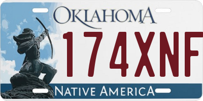OK license plate 174XNF