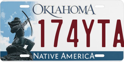 OK license plate 174YTA