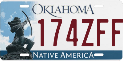 OK license plate 174ZFF