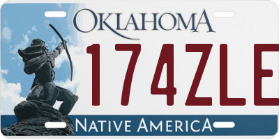 OK license plate 174ZLE