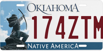 OK license plate 174ZTM