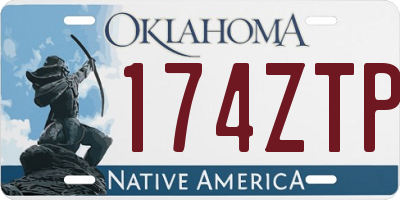 OK license plate 174ZTP