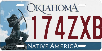 OK license plate 174ZXB