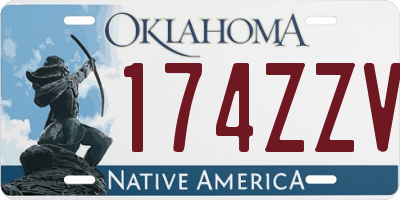 OK license plate 174ZZV