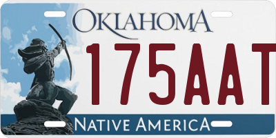 OK license plate 175AAT
