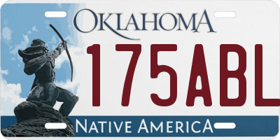 OK license plate 175ABL