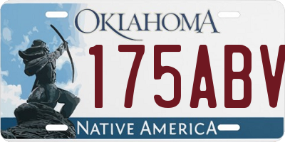 OK license plate 175ABV