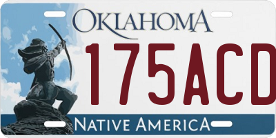 OK license plate 175ACD