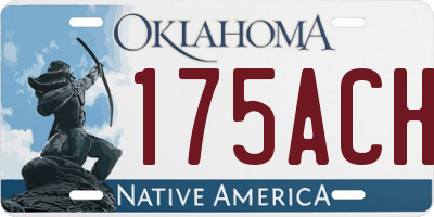 OK license plate 175ACH
