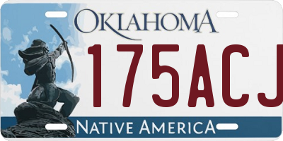OK license plate 175ACJ