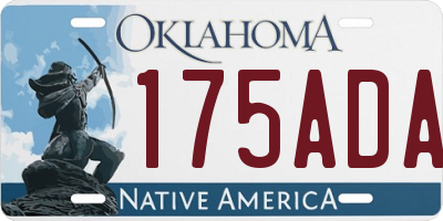OK license plate 175ADA