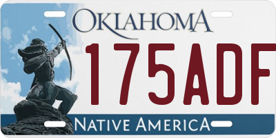 OK license plate 175ADF
