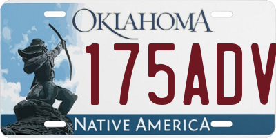 OK license plate 175ADV