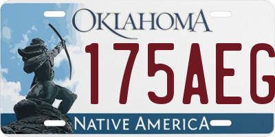 OK license plate 175AEG