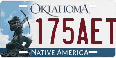 OK license plate 175AET