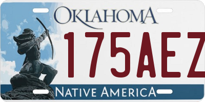 OK license plate 175AEZ