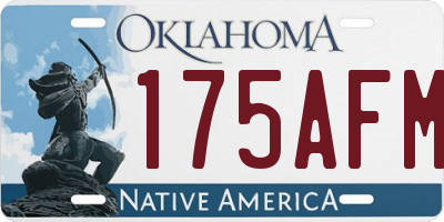 OK license plate 175AFM