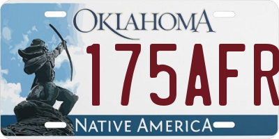 OK license plate 175AFR