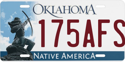 OK license plate 175AFS