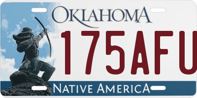 OK license plate 175AFU