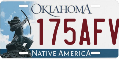 OK license plate 175AFV