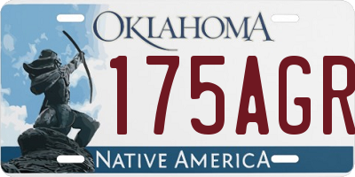 OK license plate 175AGR