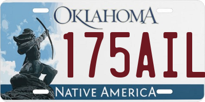 OK license plate 175AIL