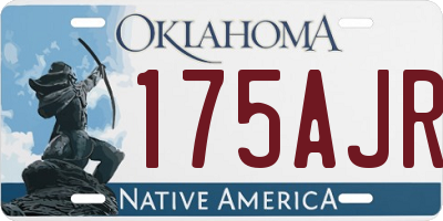 OK license plate 175AJR