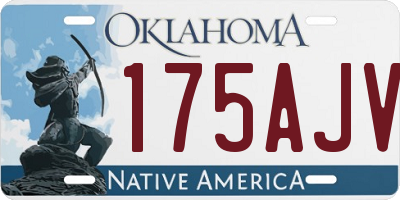 OK license plate 175AJV