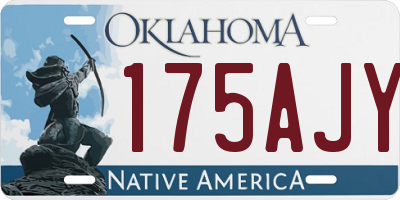 OK license plate 175AJY
