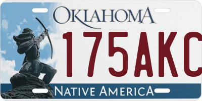 OK license plate 175AKC