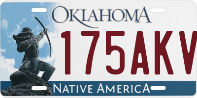 OK license plate 175AKV