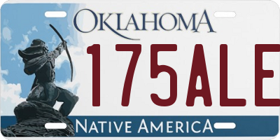 OK license plate 175ALE