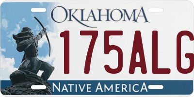 OK license plate 175ALG