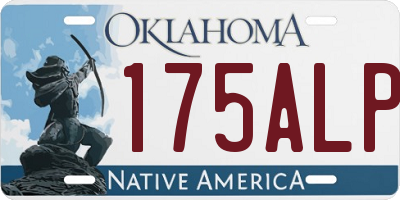 OK license plate 175ALP